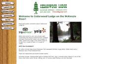 Desktop Screenshot of cedarwoodlodge.com