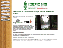Tablet Screenshot of cedarwoodlodge.com